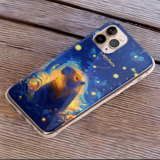星夜卡皮巴拉水豚手機殼設計款客製化訂製cute076：圖片 4