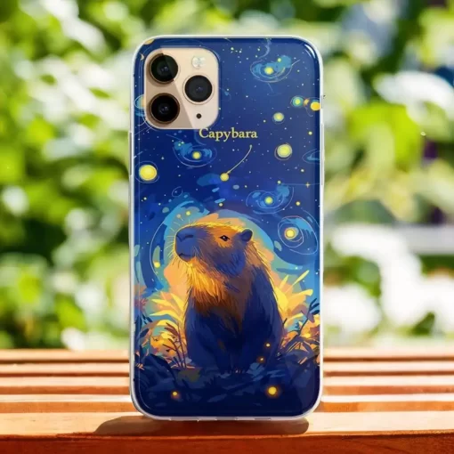 星夜卡皮巴拉水豚手機殼設計款客製化訂製cute076：圖片 5